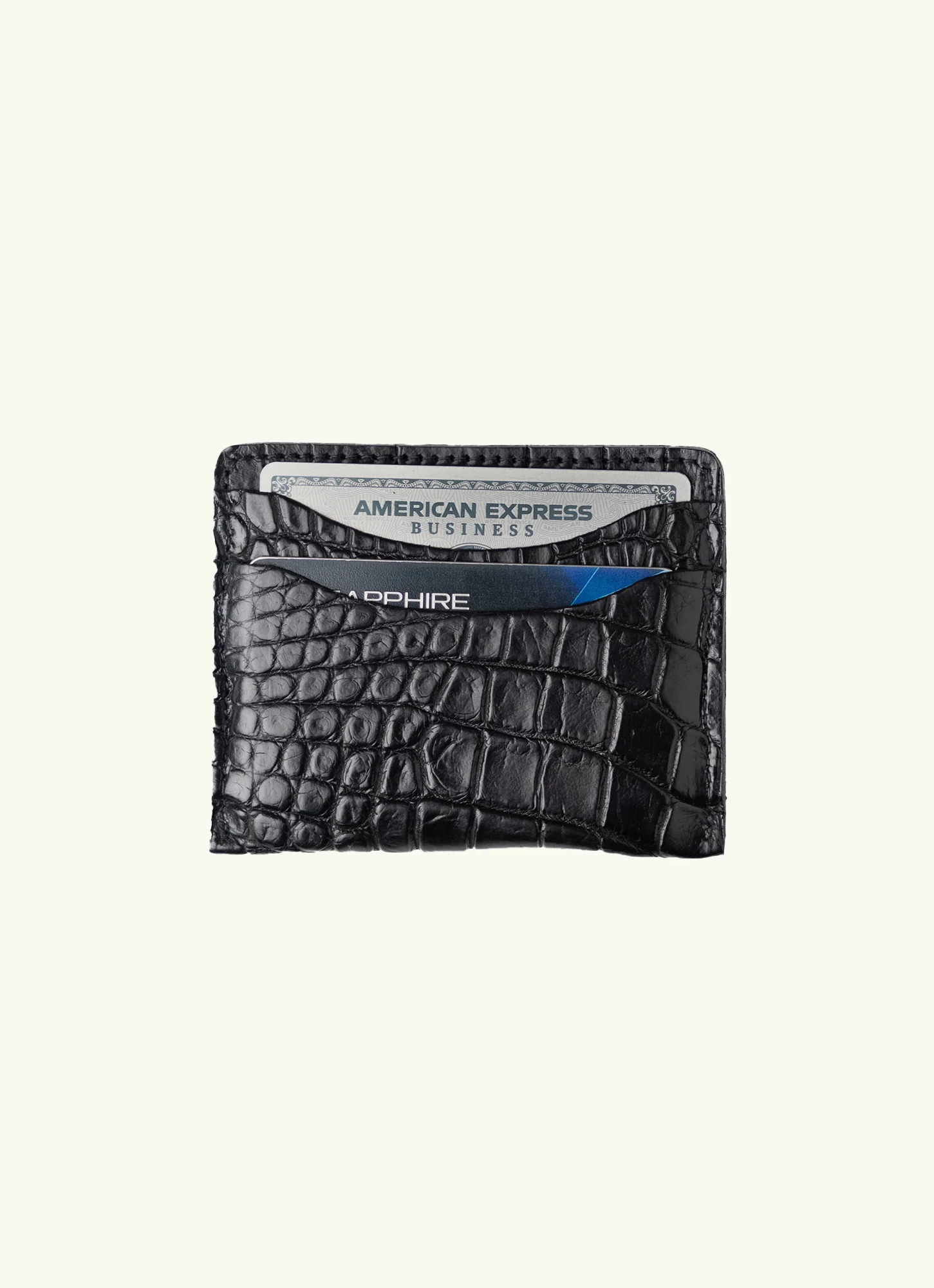 Crocodile Card Wallet alternate view