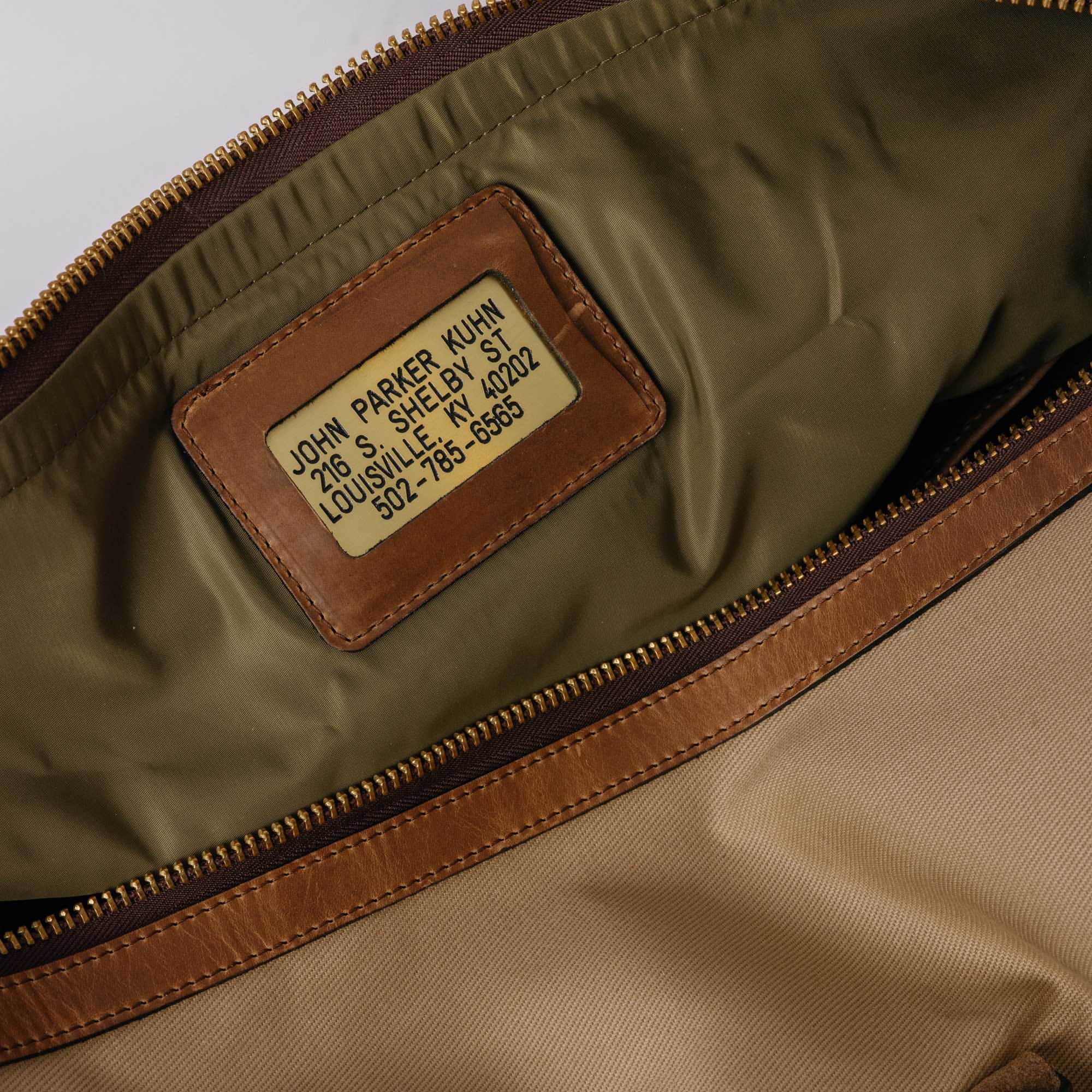 Custom Brass Name Tag alternate view