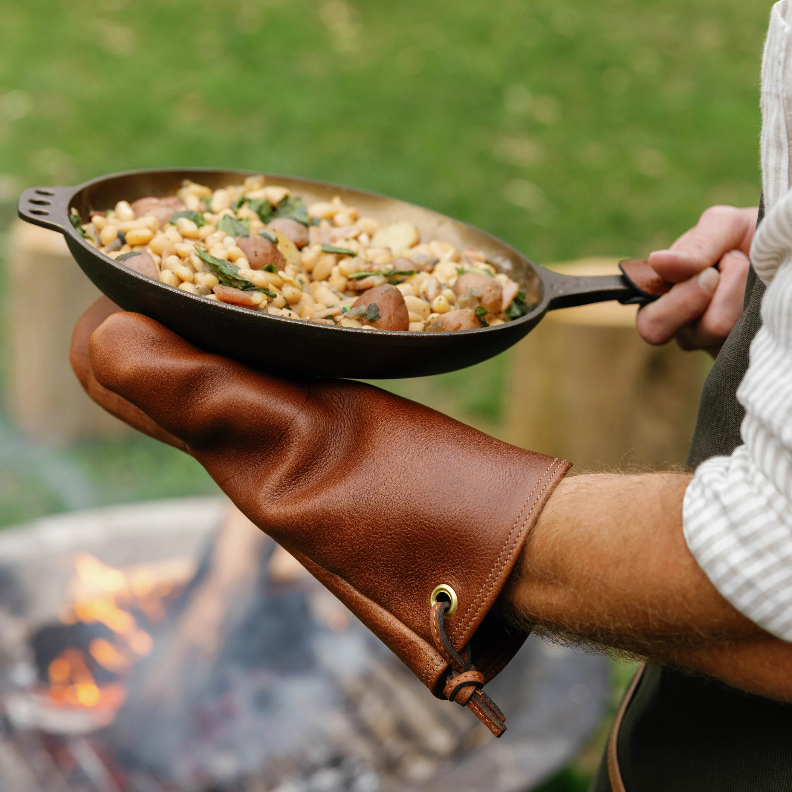 Leather Grill Mitt view 4