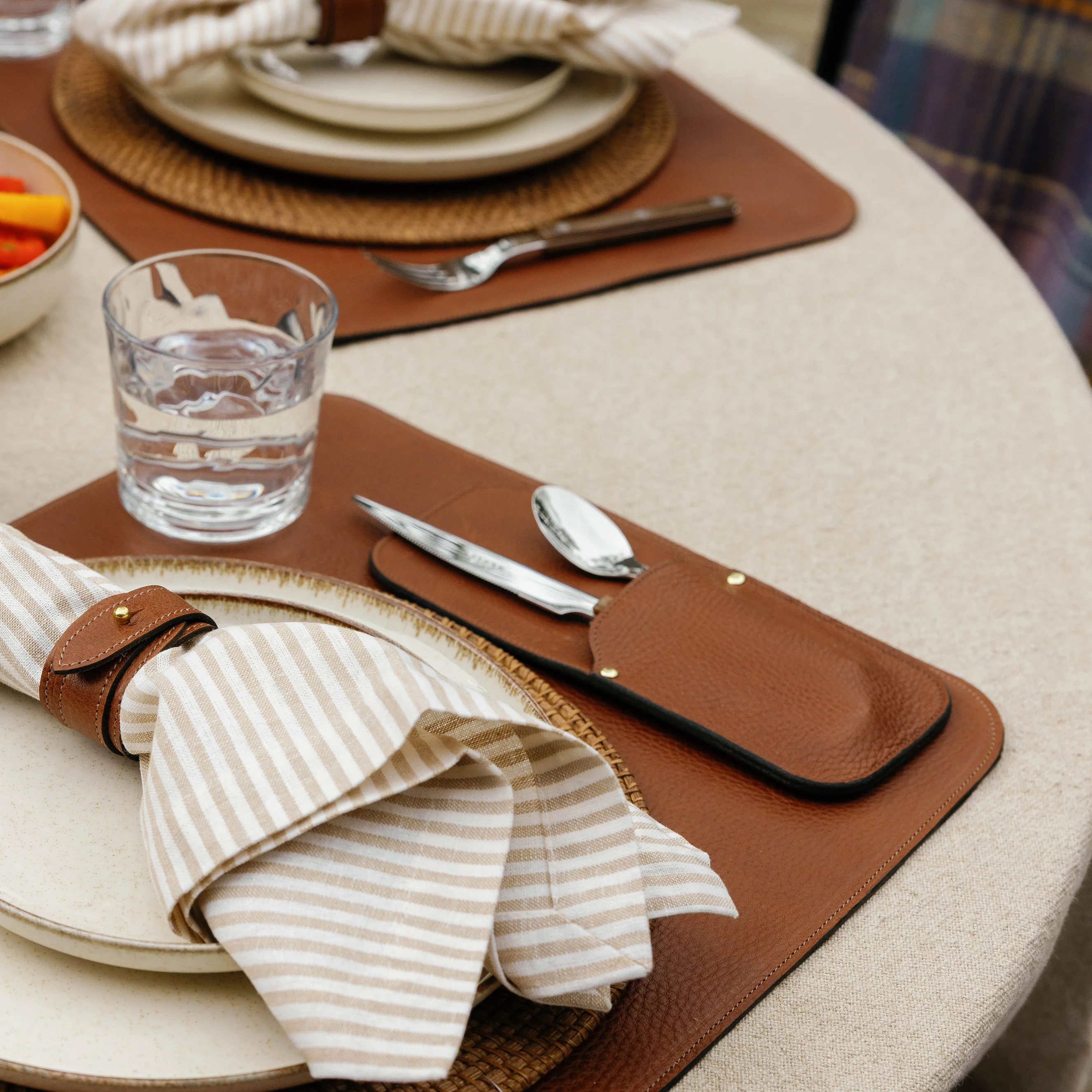 Leather Utensil Holder view 3