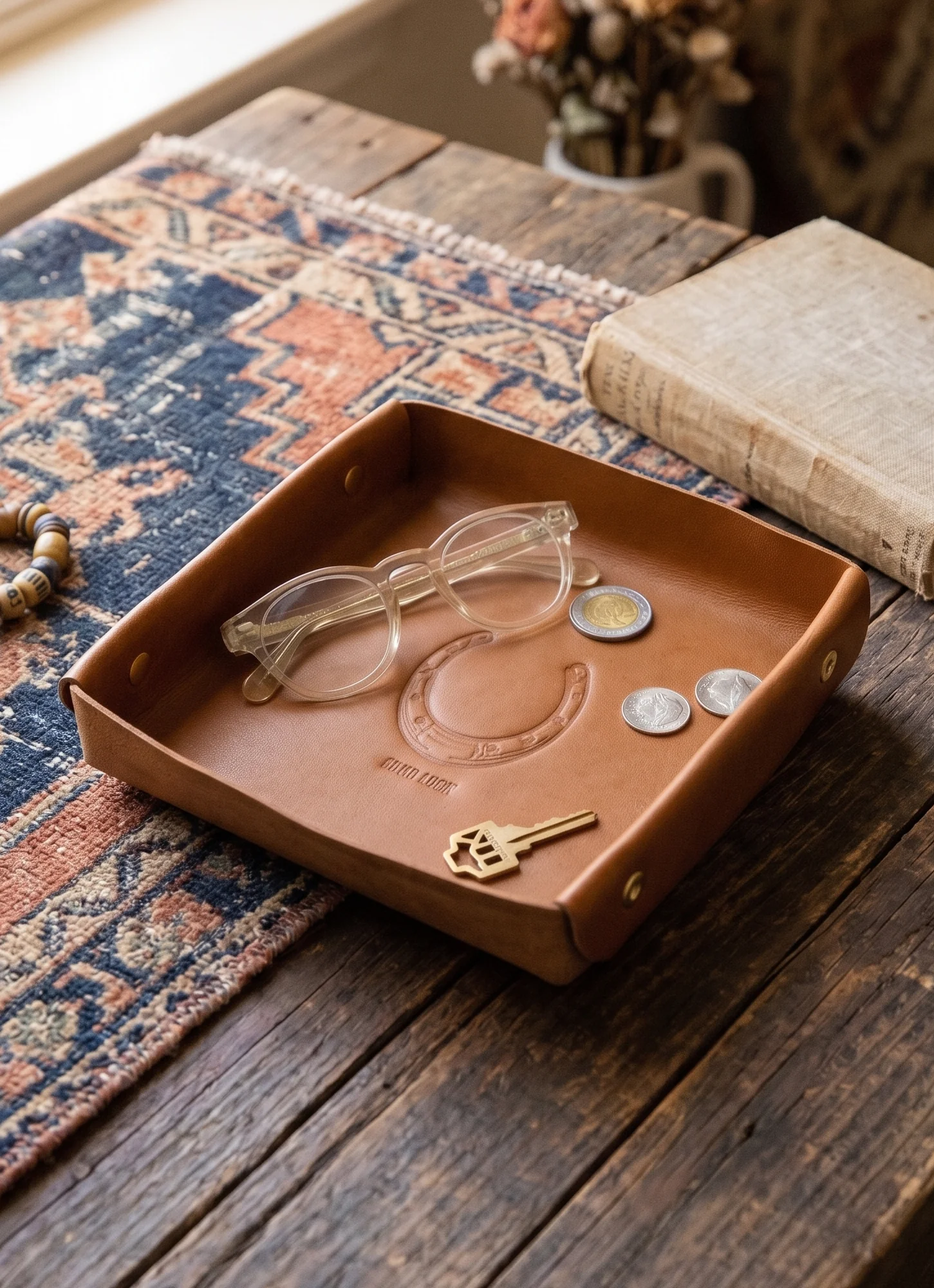 Leather Valet Tray view 4