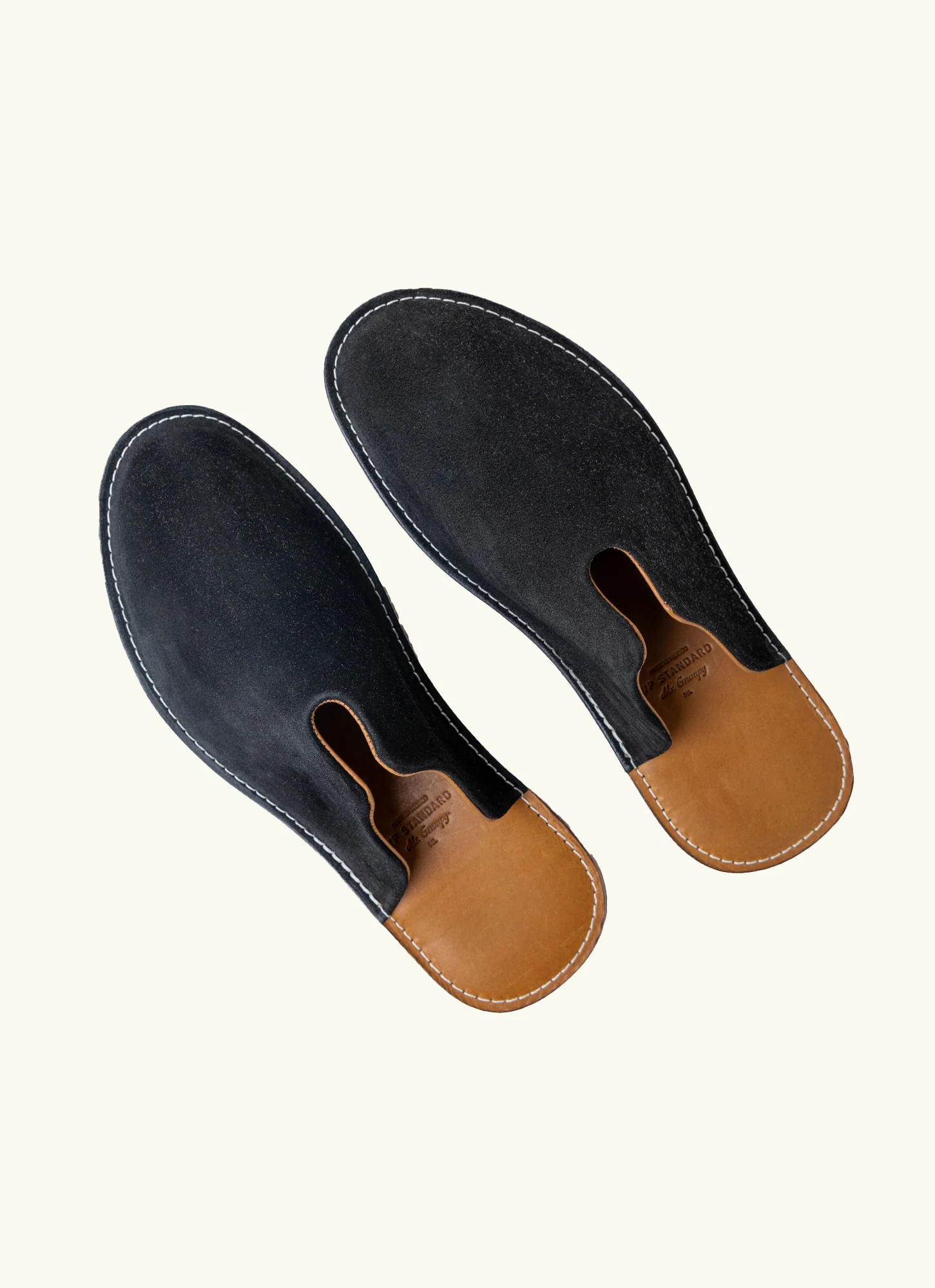 Mr. Grumpy Leather Slippers view 3