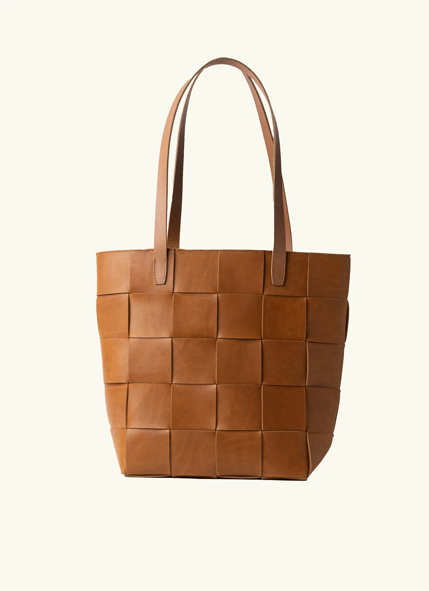 Woven Leather Tote