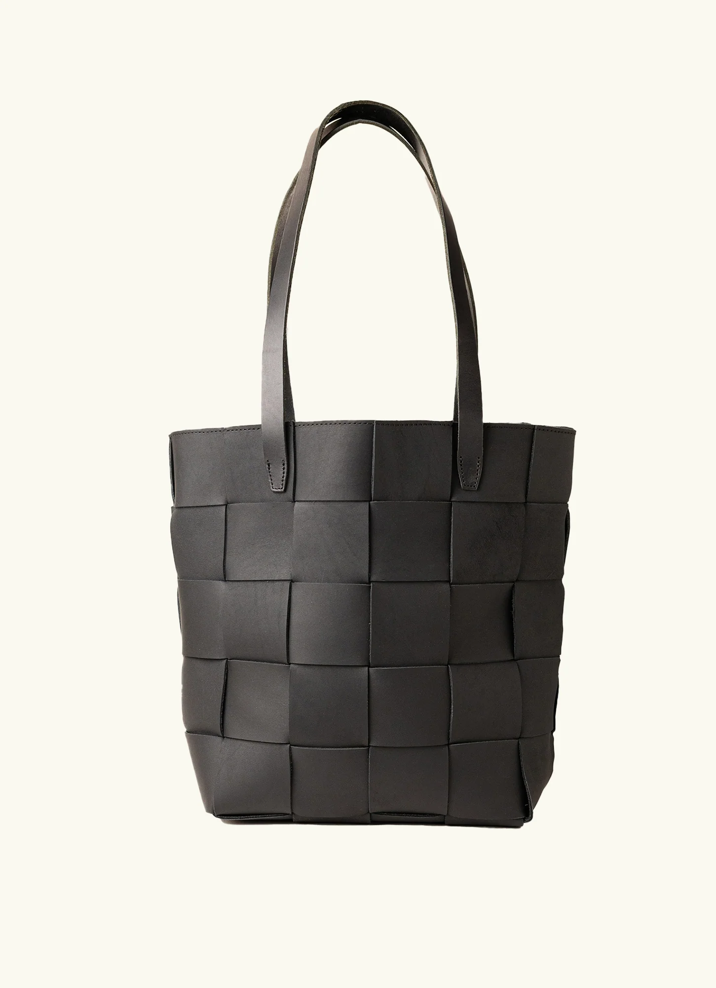 Woven Leather Tote view 3